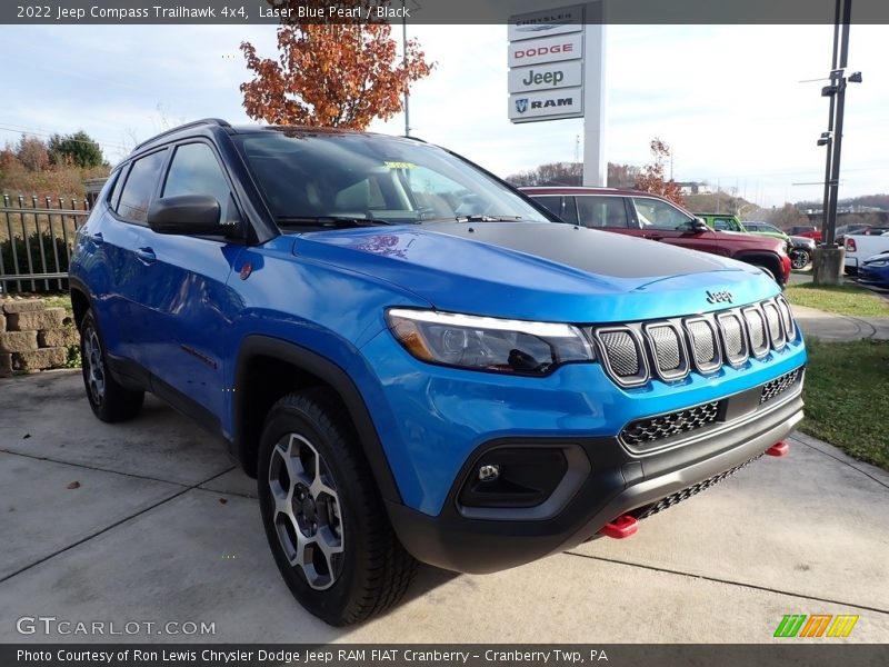 Laser Blue Pearl / Black 2022 Jeep Compass Trailhawk 4x4