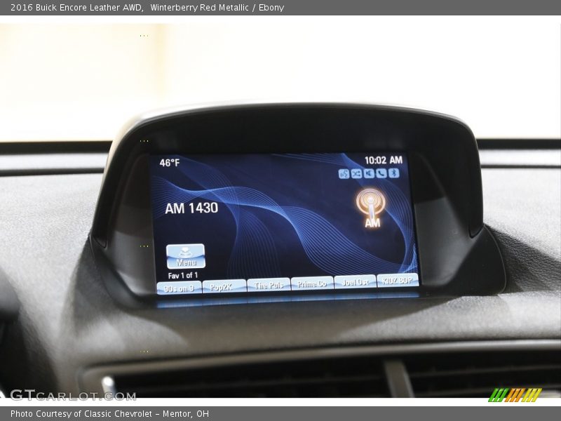 Winterberry Red Metallic / Ebony 2016 Buick Encore Leather AWD