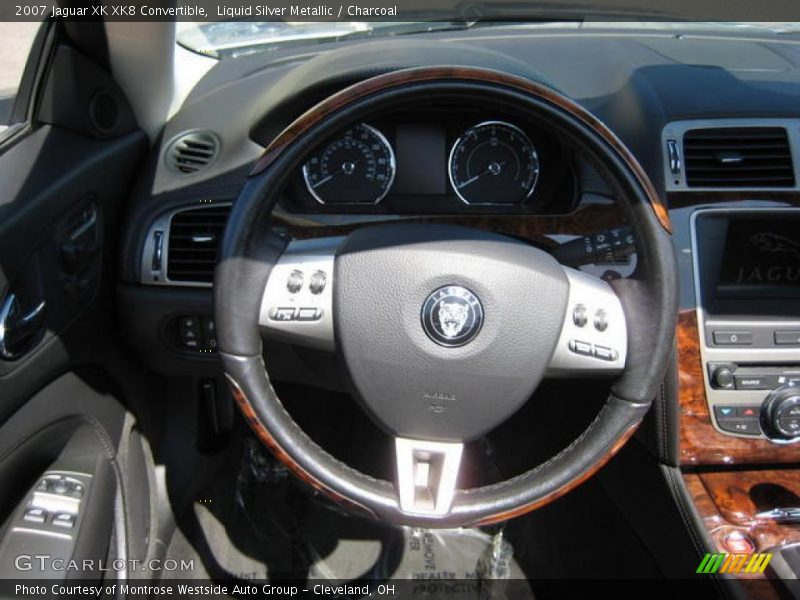 Liquid Silver Metallic / Charcoal 2007 Jaguar XK XK8 Convertible