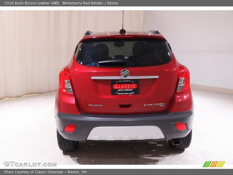 Winterberry Red Metallic / Ebony 2016 Buick Encore Leather AWD