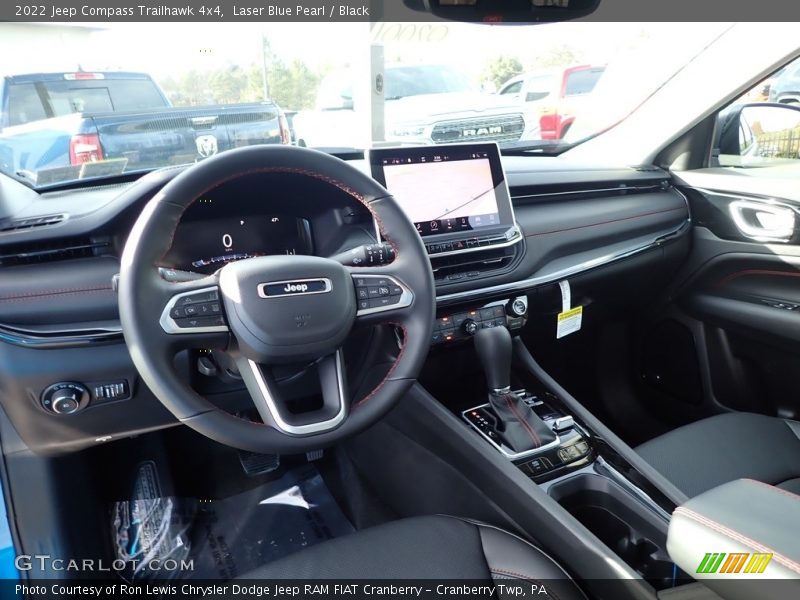 Laser Blue Pearl / Black 2022 Jeep Compass Trailhawk 4x4