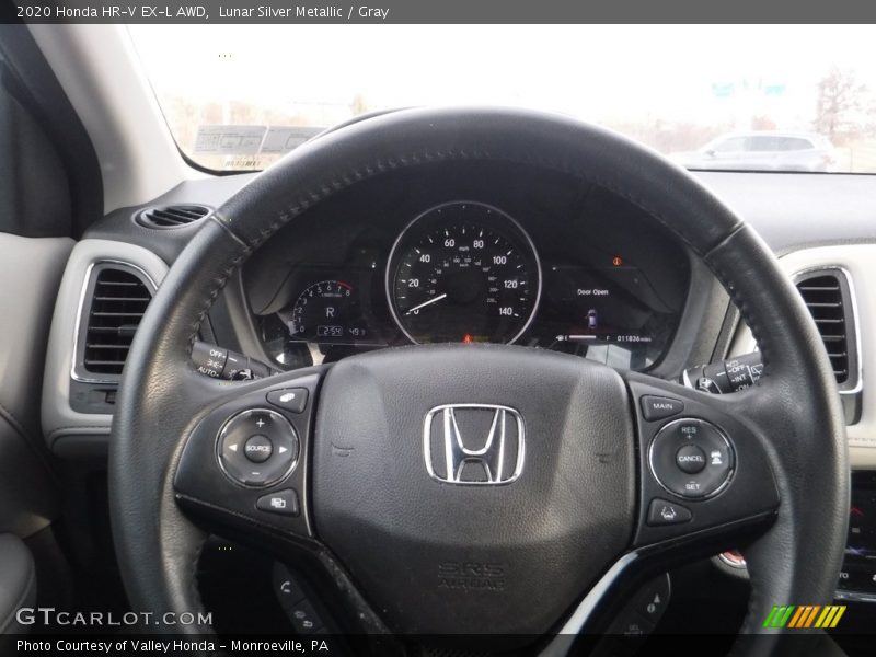 Lunar Silver Metallic / Gray 2020 Honda HR-V EX-L AWD