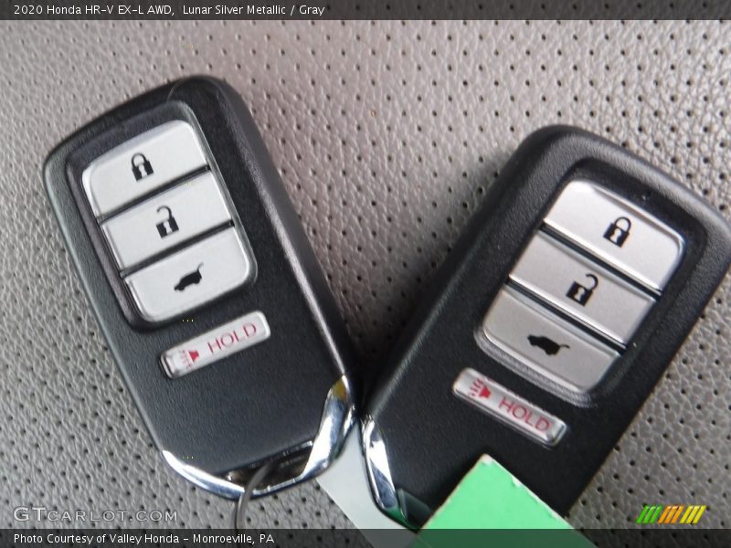 Lunar Silver Metallic / Gray 2020 Honda HR-V EX-L AWD