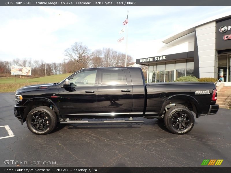  2019 2500 Laramie Mega Cab 4x4 Diamond Black Crystal Pearl