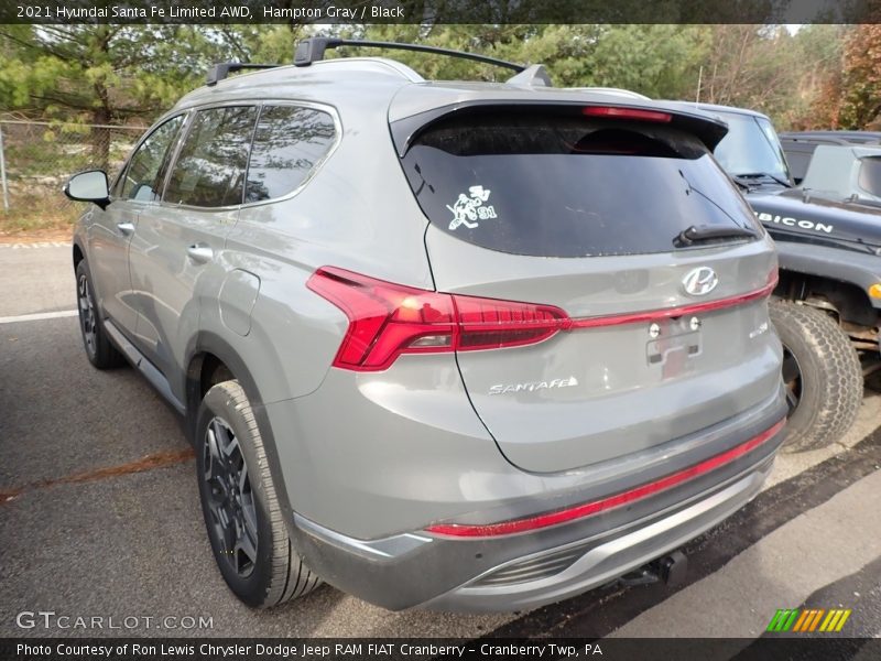 Hampton Gray / Black 2021 Hyundai Santa Fe Limited AWD