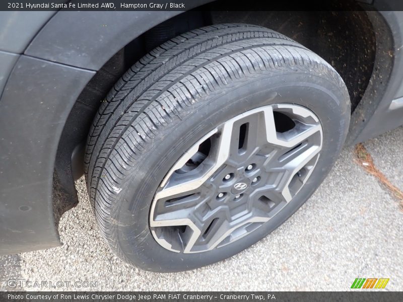 Hampton Gray / Black 2021 Hyundai Santa Fe Limited AWD