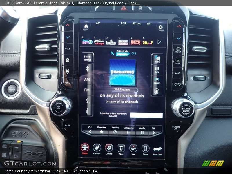 Diamond Black Crystal Pearl / Black 2019 Ram 2500 Laramie Mega Cab 4x4