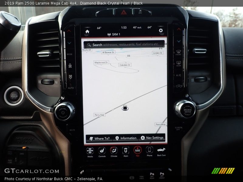 Diamond Black Crystal Pearl / Black 2019 Ram 2500 Laramie Mega Cab 4x4