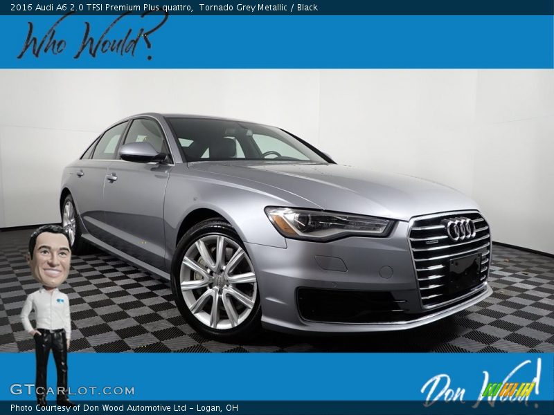 Tornado Grey Metallic / Black 2016 Audi A6 2.0 TFSI Premium Plus quattro
