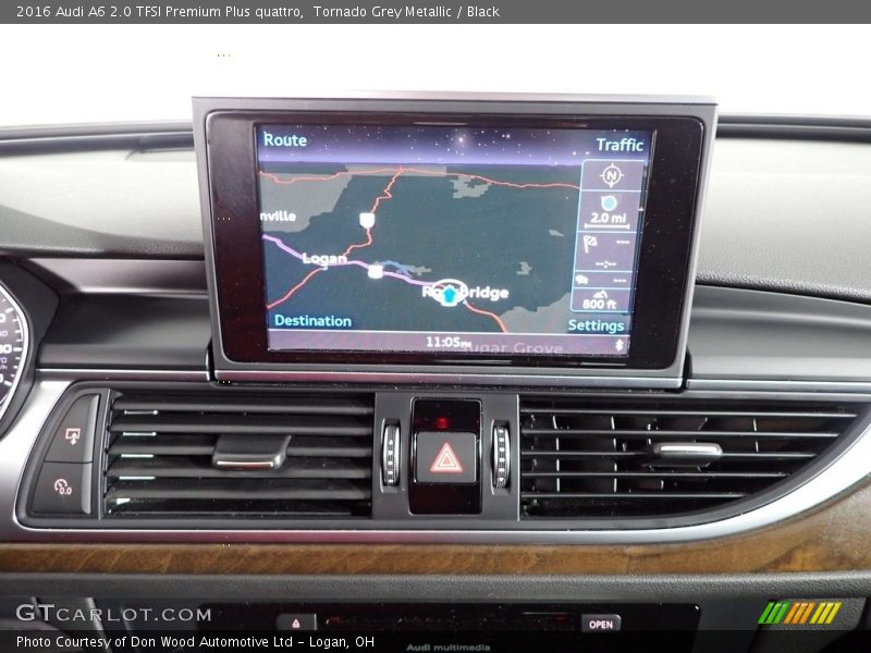 Tornado Grey Metallic / Black 2016 Audi A6 2.0 TFSI Premium Plus quattro