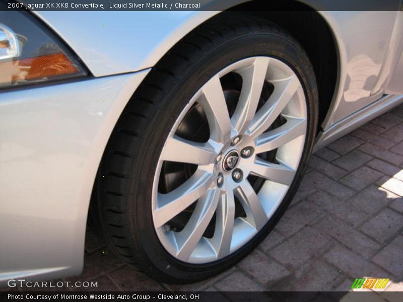 Liquid Silver Metallic / Charcoal 2007 Jaguar XK XK8 Convertible