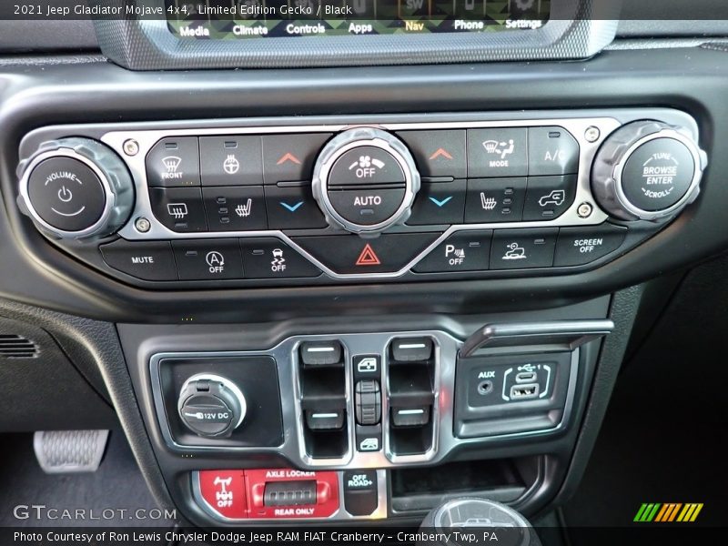 Controls of 2021 Gladiator Mojave 4x4
