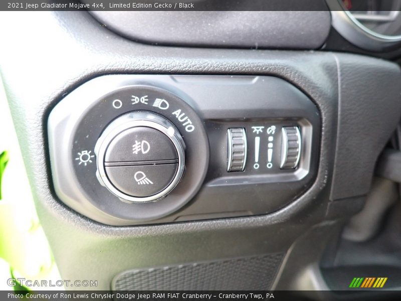 Controls of 2021 Gladiator Mojave 4x4