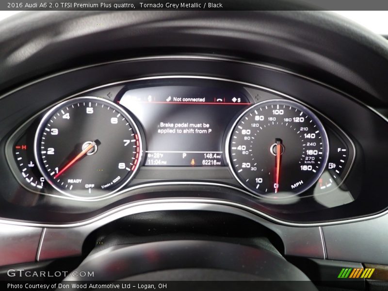 Tornado Grey Metallic / Black 2016 Audi A6 2.0 TFSI Premium Plus quattro