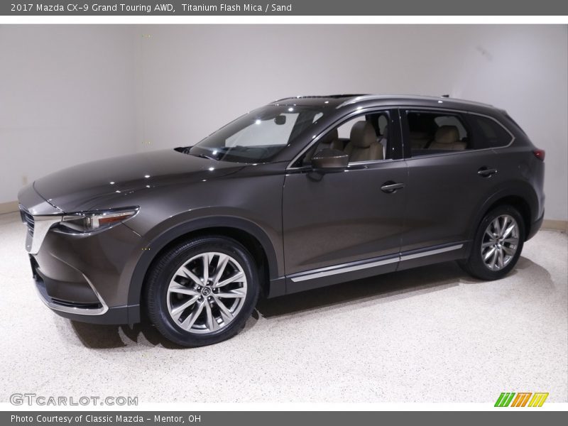 Titanium Flash Mica / Sand 2017 Mazda CX-9 Grand Touring AWD