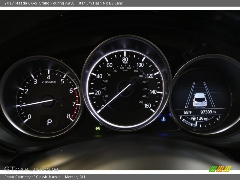 Titanium Flash Mica / Sand 2017 Mazda CX-9 Grand Touring AWD