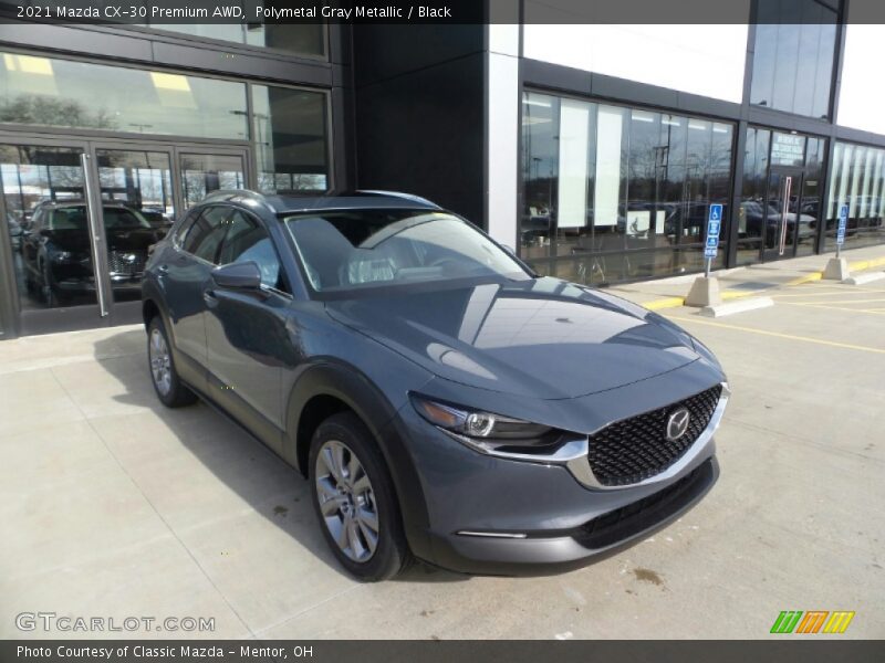 Polymetal Gray Metallic / Black 2021 Mazda CX-30 Premium AWD