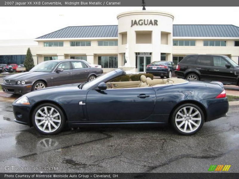 Midnight Blue Metallic / Caramel 2007 Jaguar XK XK8 Convertible