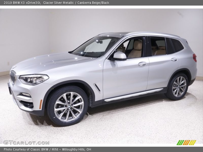Glacier Silver Metallic / Canberra Beige/Black 2019 BMW X3 xDrive30i