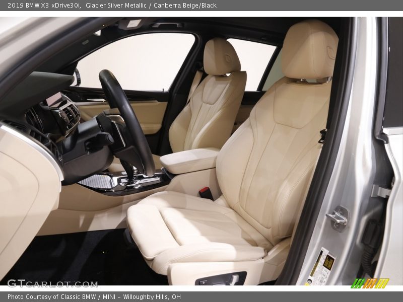 Glacier Silver Metallic / Canberra Beige/Black 2019 BMW X3 xDrive30i