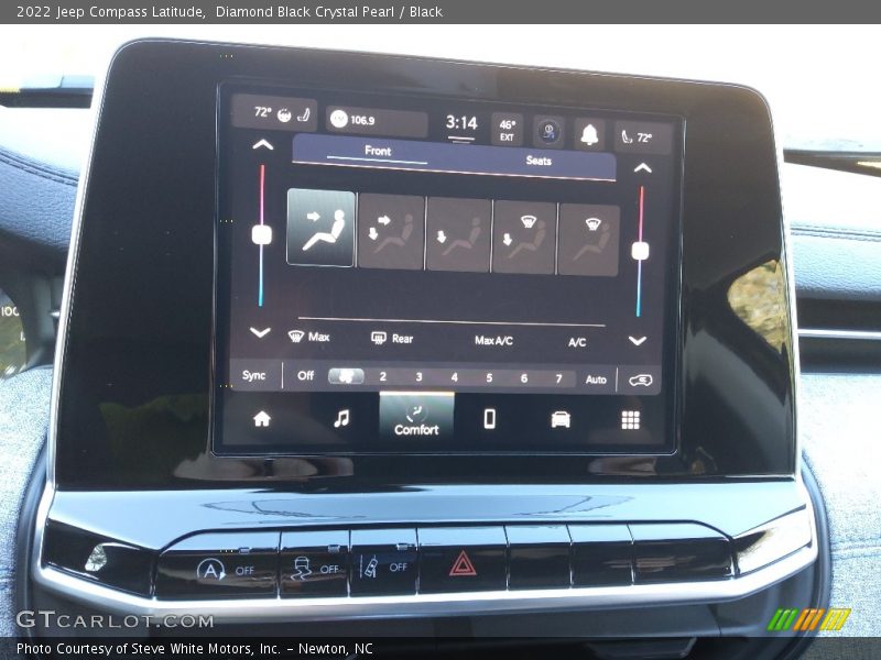 Diamond Black Crystal Pearl / Black 2022 Jeep Compass Latitude