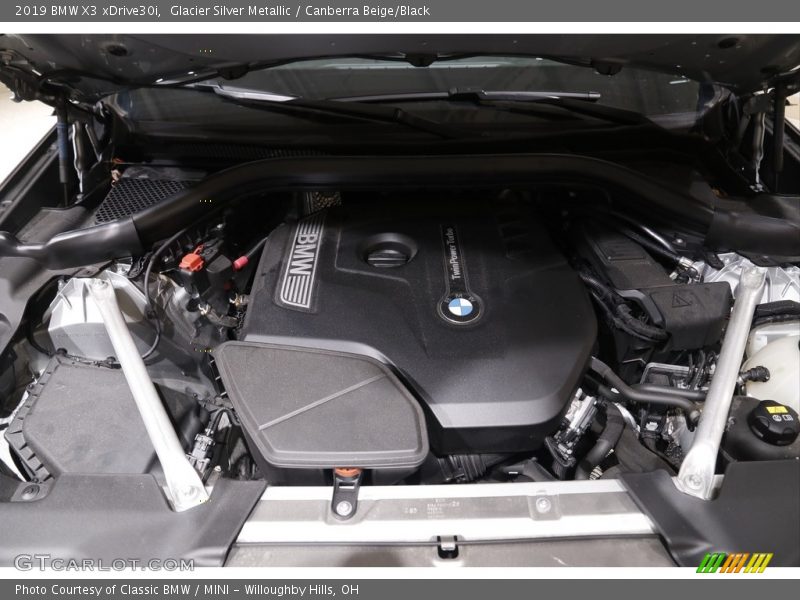 Glacier Silver Metallic / Canberra Beige/Black 2019 BMW X3 xDrive30i