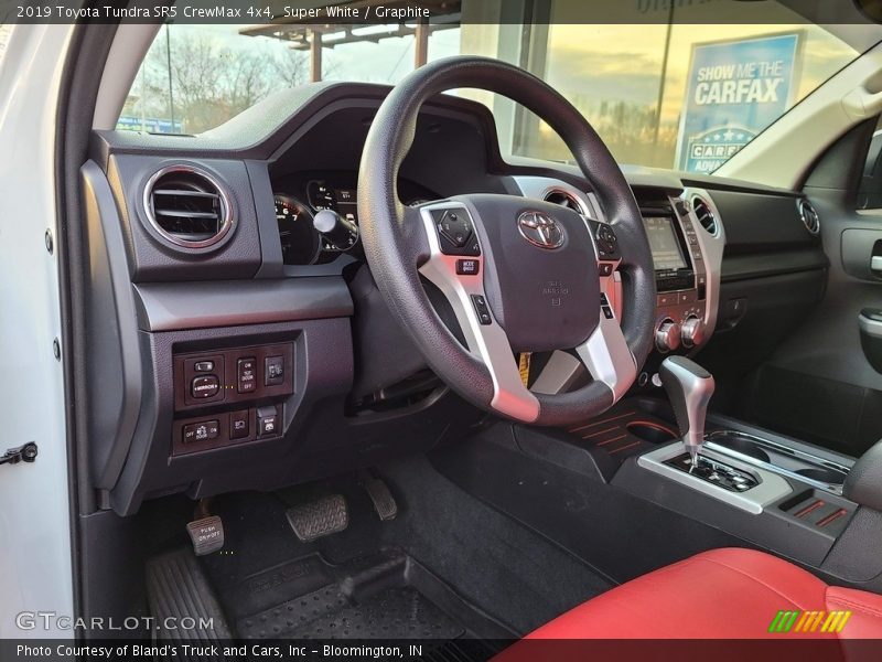 Super White / Graphite 2019 Toyota Tundra SR5 CrewMax 4x4