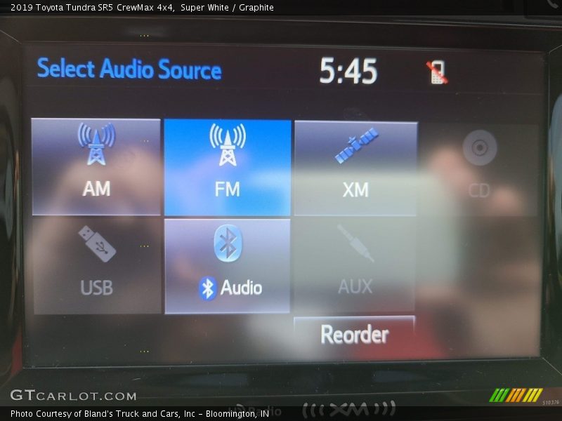 Super White / Graphite 2019 Toyota Tundra SR5 CrewMax 4x4
