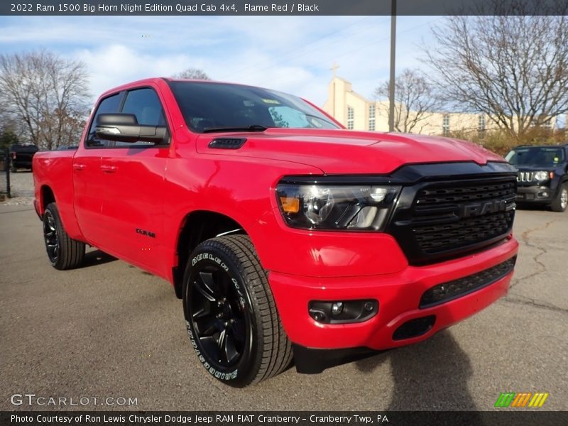 Front 3/4 View of 2022 1500 Big Horn Night Edition Quad Cab 4x4