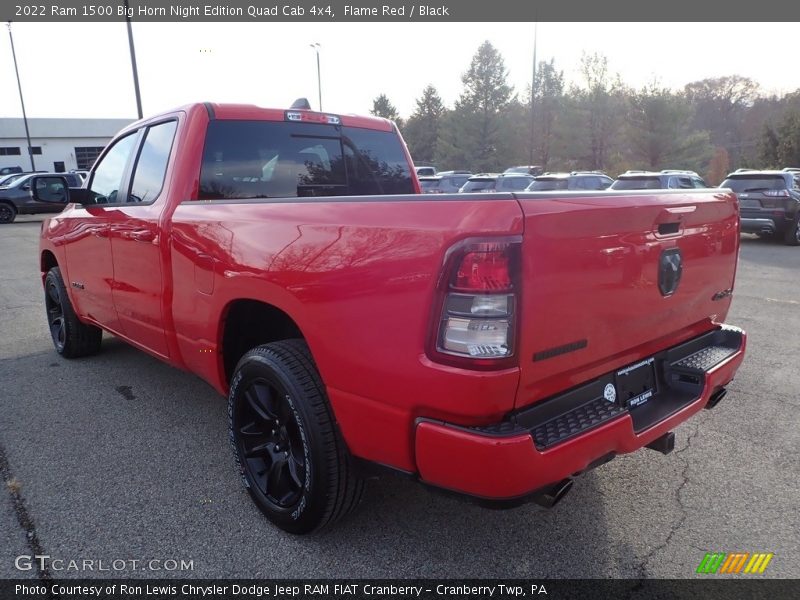 Flame Red / Black 2022 Ram 1500 Big Horn Night Edition Quad Cab 4x4