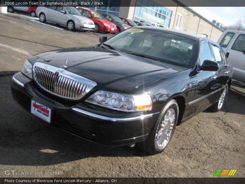 Black / Black 2008 Lincoln Town Car Signature Limited