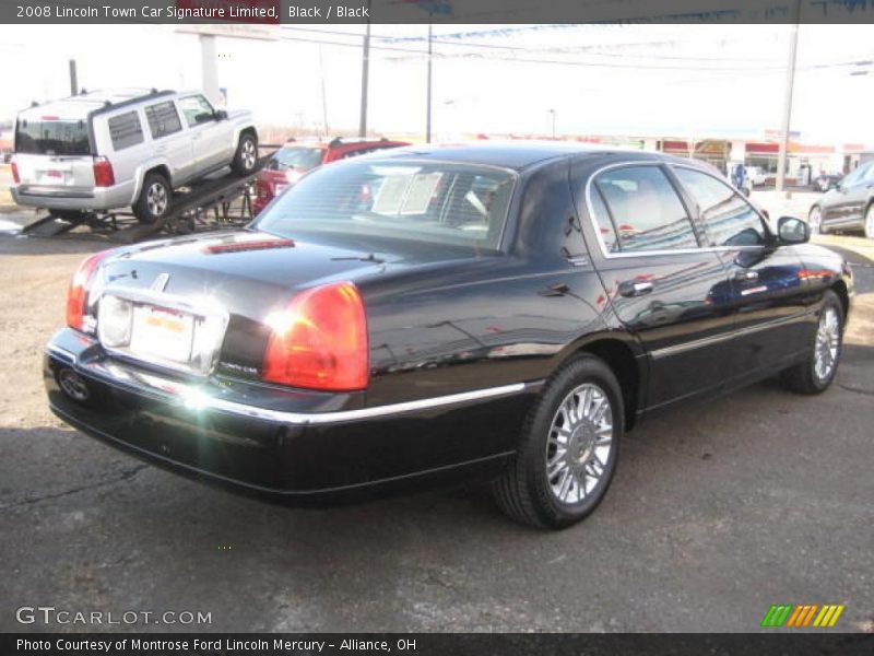 Black / Black 2008 Lincoln Town Car Signature Limited