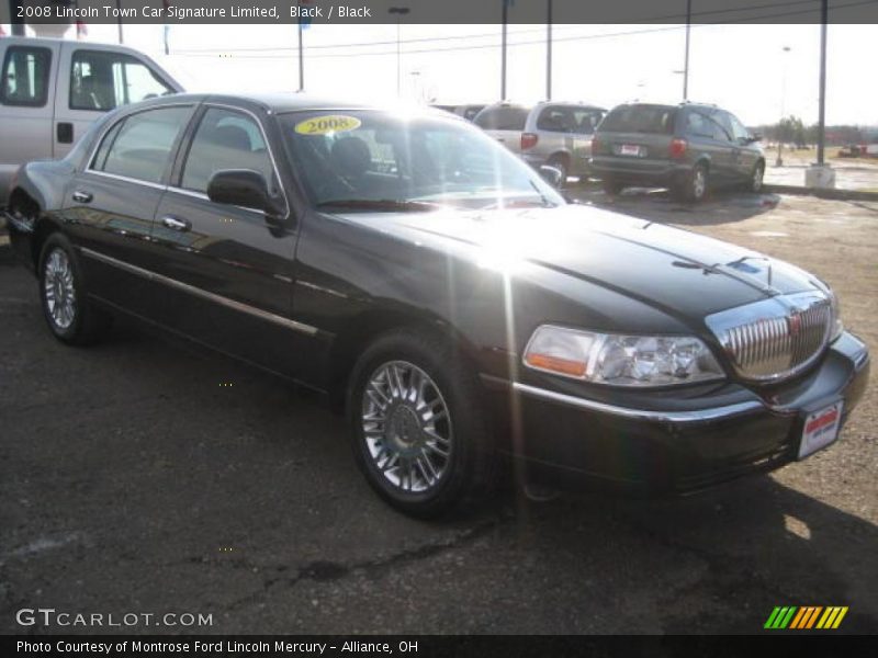 Black / Black 2008 Lincoln Town Car Signature Limited