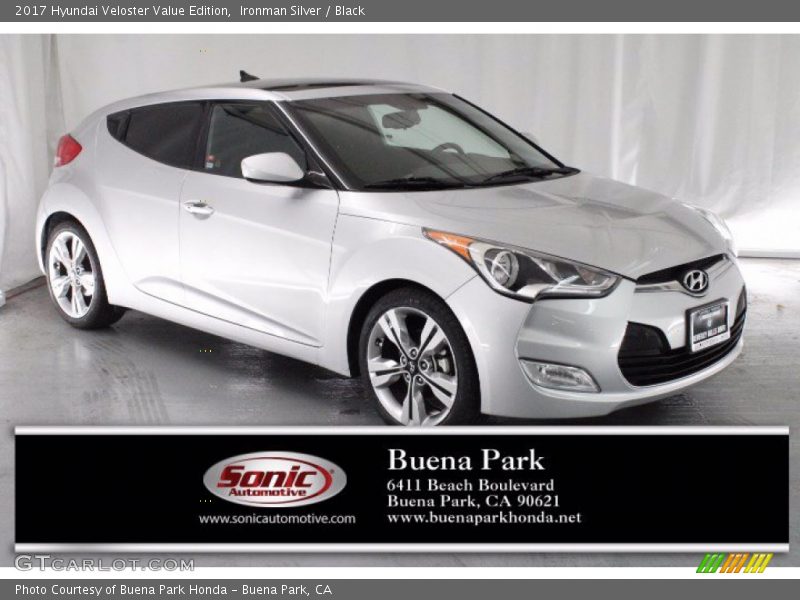 Ironman Silver / Black 2017 Hyundai Veloster Value Edition