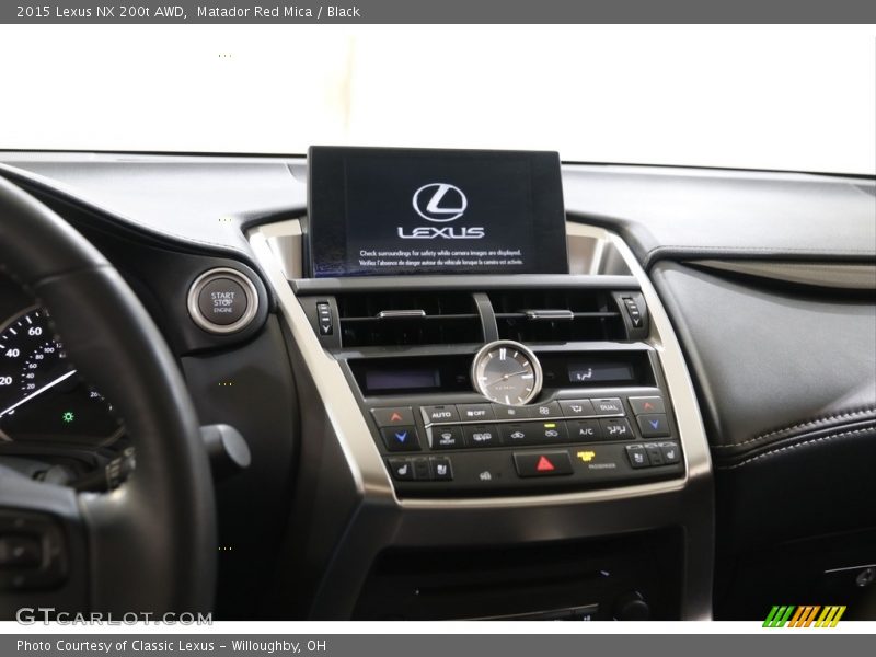 Controls of 2015 NX 200t AWD