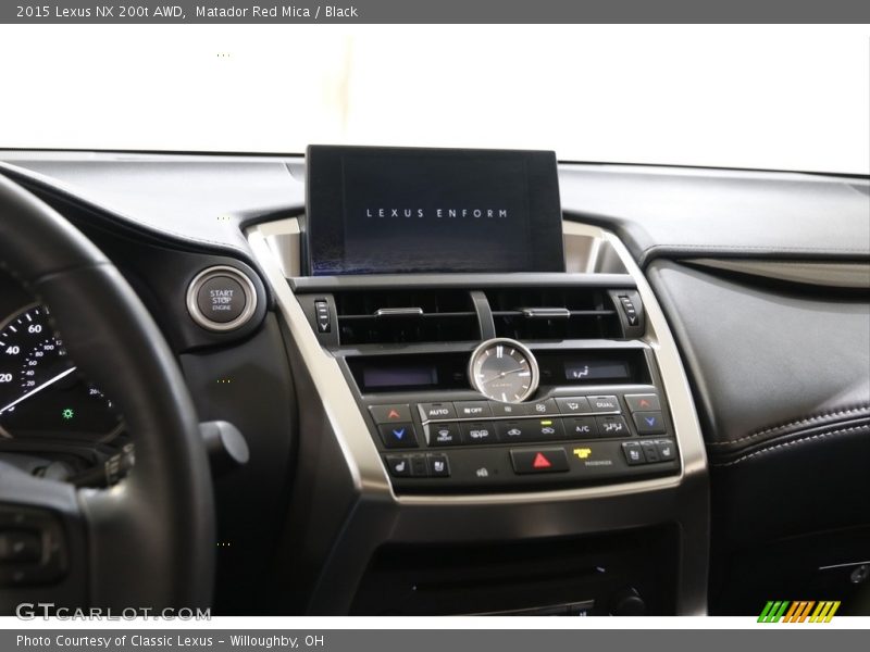 Matador Red Mica / Black 2015 Lexus NX 200t AWD