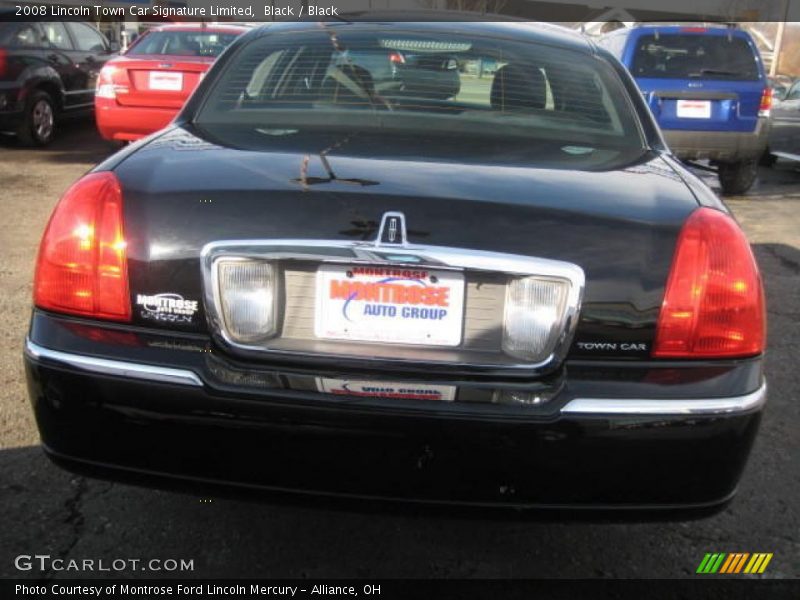 Black / Black 2008 Lincoln Town Car Signature Limited