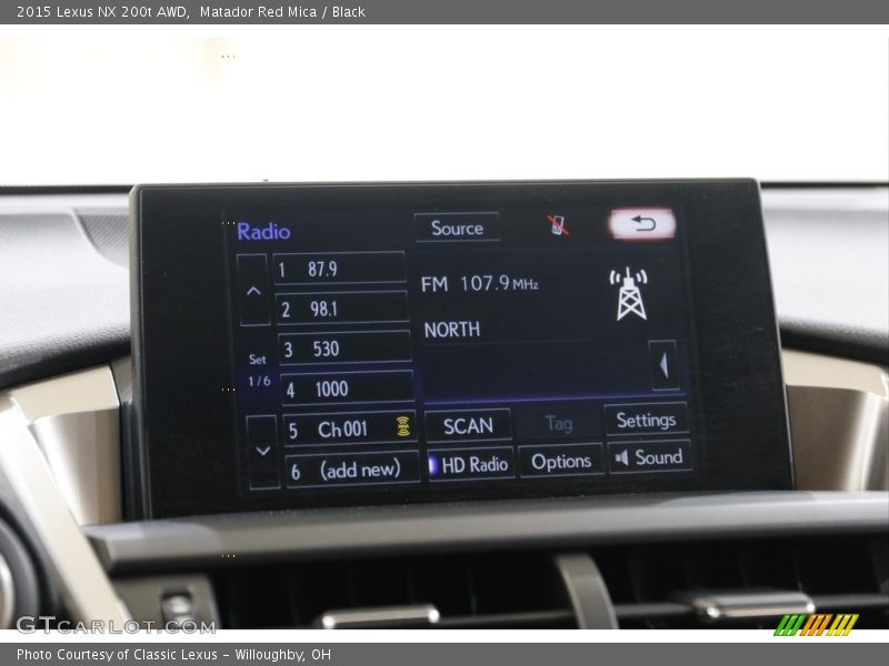 Matador Red Mica / Black 2015 Lexus NX 200t AWD
