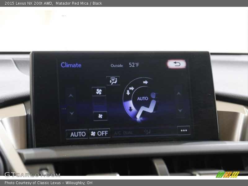 Matador Red Mica / Black 2015 Lexus NX 200t AWD