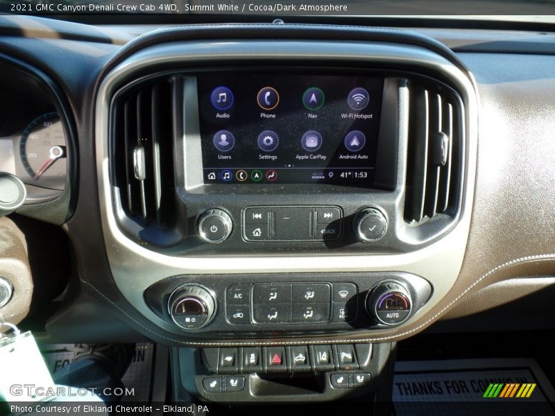 Controls of 2021 Canyon Denali Crew Cab 4WD