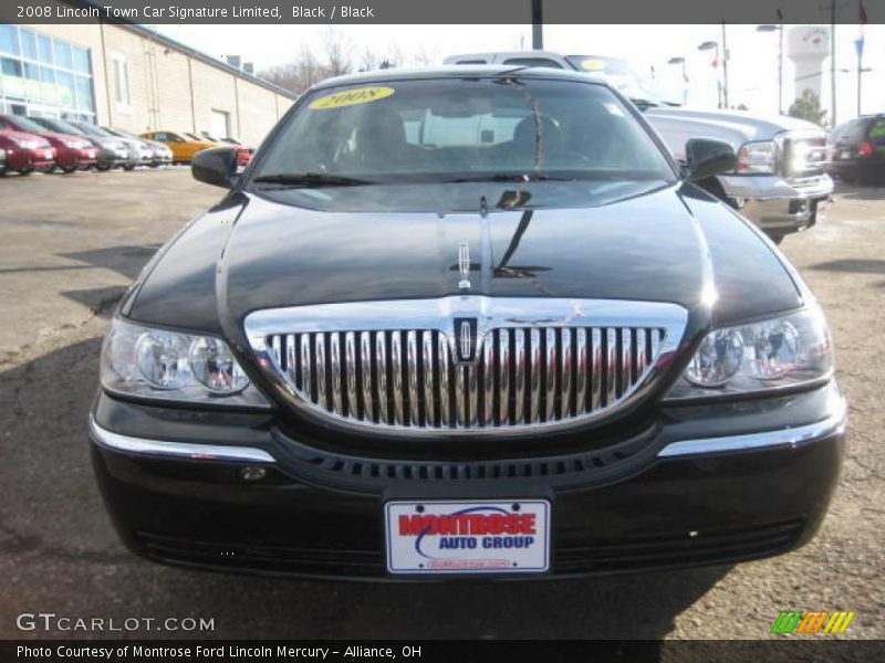 Black / Black 2008 Lincoln Town Car Signature Limited