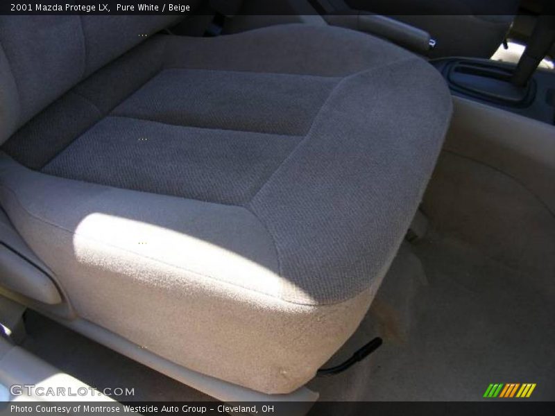 Pure White / Beige 2001 Mazda Protege LX