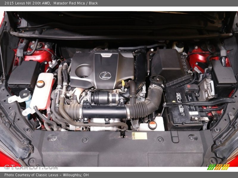Matador Red Mica / Black 2015 Lexus NX 200t AWD