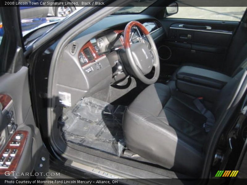 Black / Black 2008 Lincoln Town Car Signature Limited