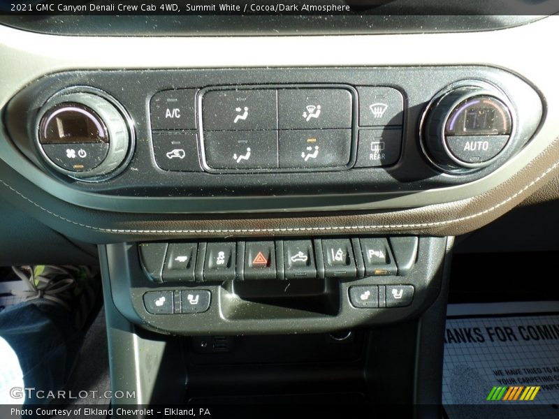 Controls of 2021 Canyon Denali Crew Cab 4WD