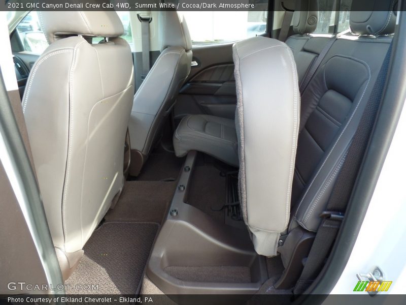 Rear Seat of 2021 Canyon Denali Crew Cab 4WD