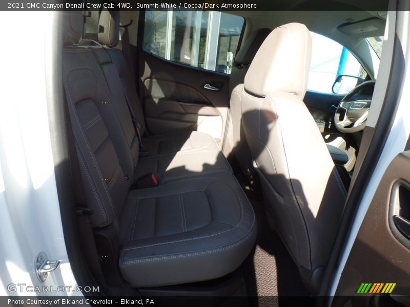 Summit White / Cocoa/Dark Atmosphere 2021 GMC Canyon Denali Crew Cab 4WD