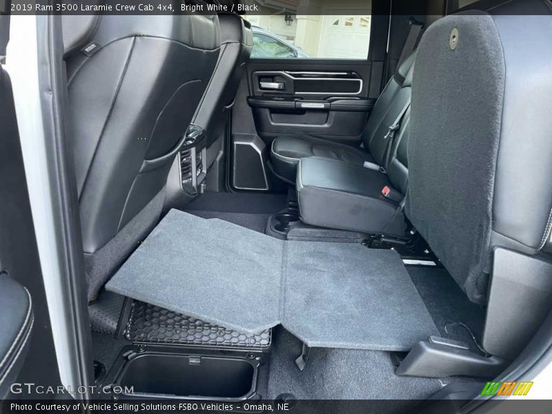 Bright White / Black 2019 Ram 3500 Laramie Crew Cab 4x4