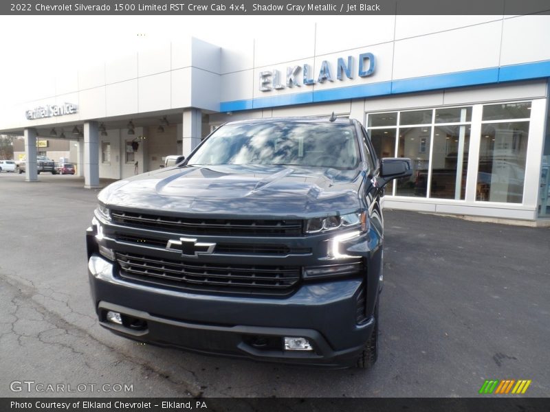 Shadow Gray Metallic / Jet Black 2022 Chevrolet Silverado 1500 Limited RST Crew Cab 4x4