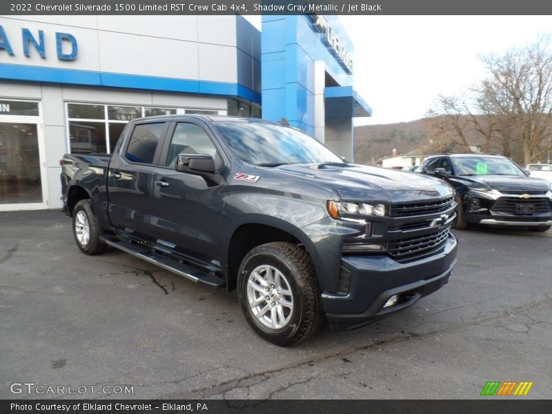 Shadow Gray Metallic / Jet Black 2022 Chevrolet Silverado 1500 Limited RST Crew Cab 4x4